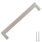 10 db ezüst rozsdamentes acél szekrényfogantyú 160 mm 3