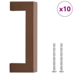 10 db bronz rozsdamentes acél szekrényfogantyú 96 mm 2