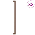 5 db bronz rozsdamentes acél szekrényfogantyú 480 mm 2