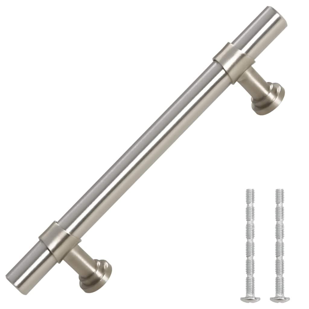 10 db ezüst rozsdamentes acél szekrényfogantyú 96 mm 3