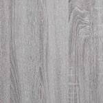 3 szintes szürke sonoma szerelt fa könyvespolc 56x35x90,5 cm 8