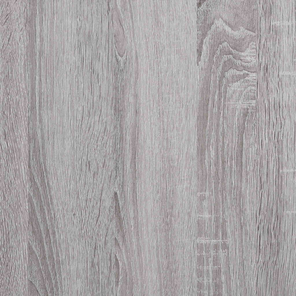 3 szintes szürke sonoma szerelt fa könyvespolc 56x35x90,5 cm 8