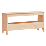 Tömör fenyőfa előszobai pad 100 x 28 x 45 cm 2