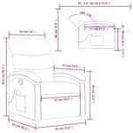 Fekete műbőr dönthető masszázsfotel 14
