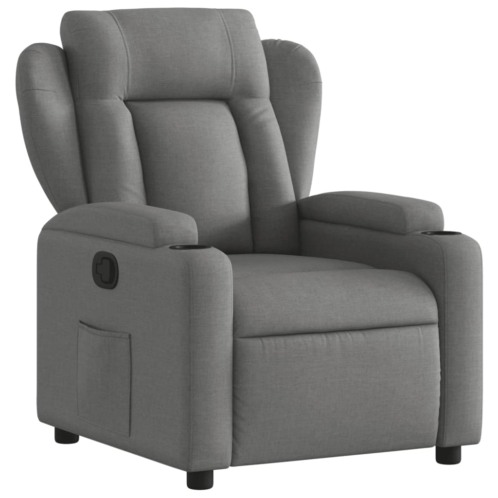 Sötétszürke szövet relaxfotel 2