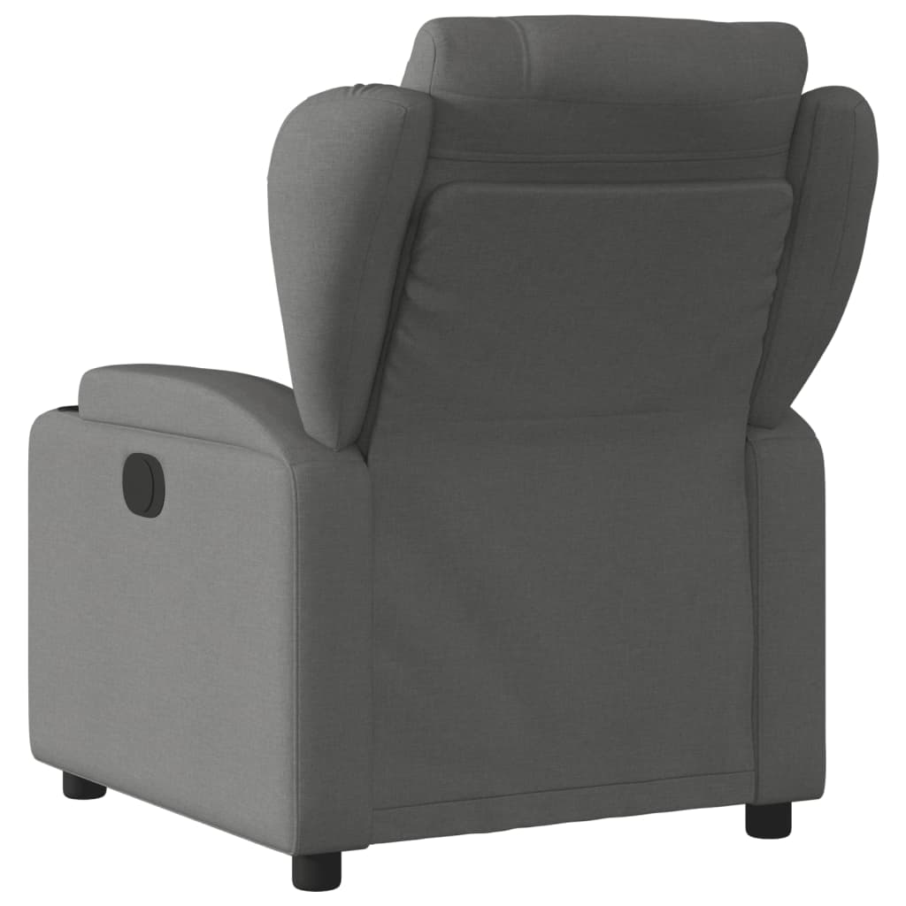 Sötétszürke szövet relaxfotel 3