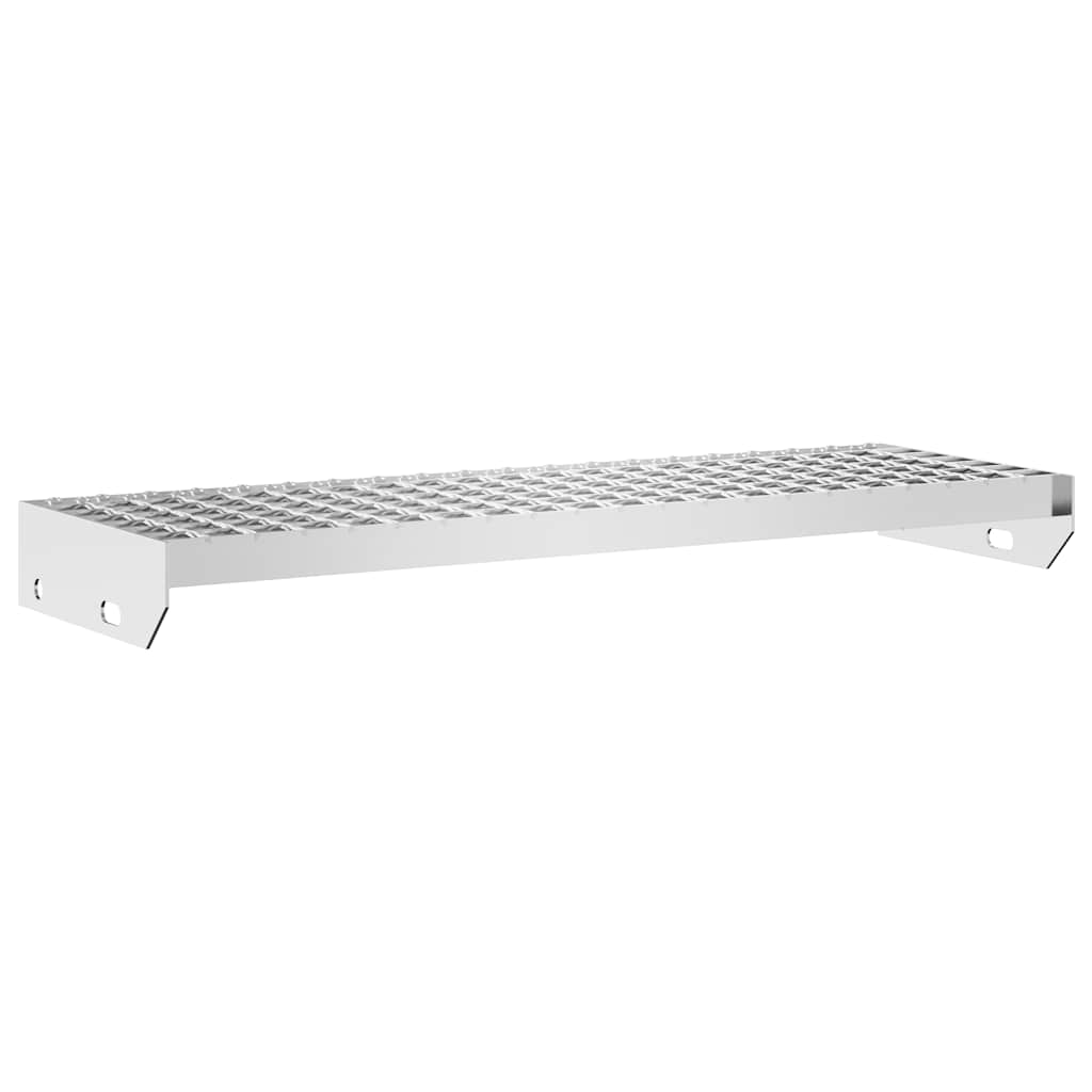 Horganyzott acél rácsos lépcsőfok 70 x 24 x 7 cm 6