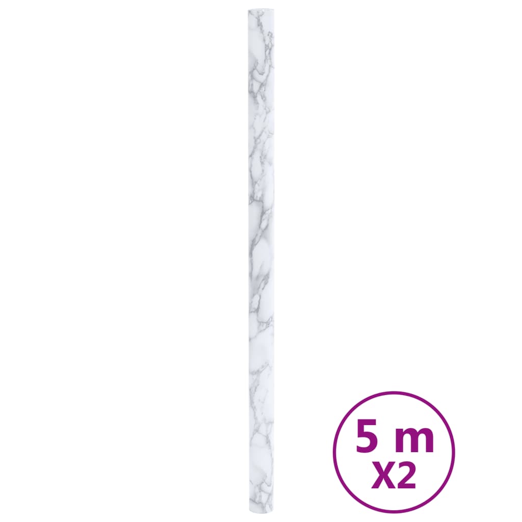 Öntapadós márványfehér PVC bútormatricák 90 x 500 cm 2