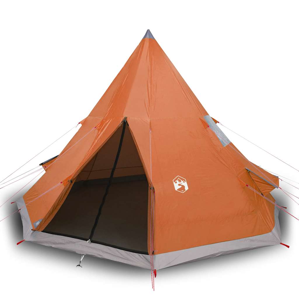 4 személyes narancssárga vízálló tipi kempingsátor 2