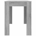 Szürke tölgyszínű szerelt fa étkezőasztal 120 x 60 x 76 cm 5