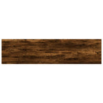 8 db füstös tölgy színű szerelt fa fali polc 40 x 10 x 1,5 cm 6