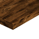 8 db füstös tölgy színű szerelt fa fali polc 40 x 10 x 1,5 cm 7