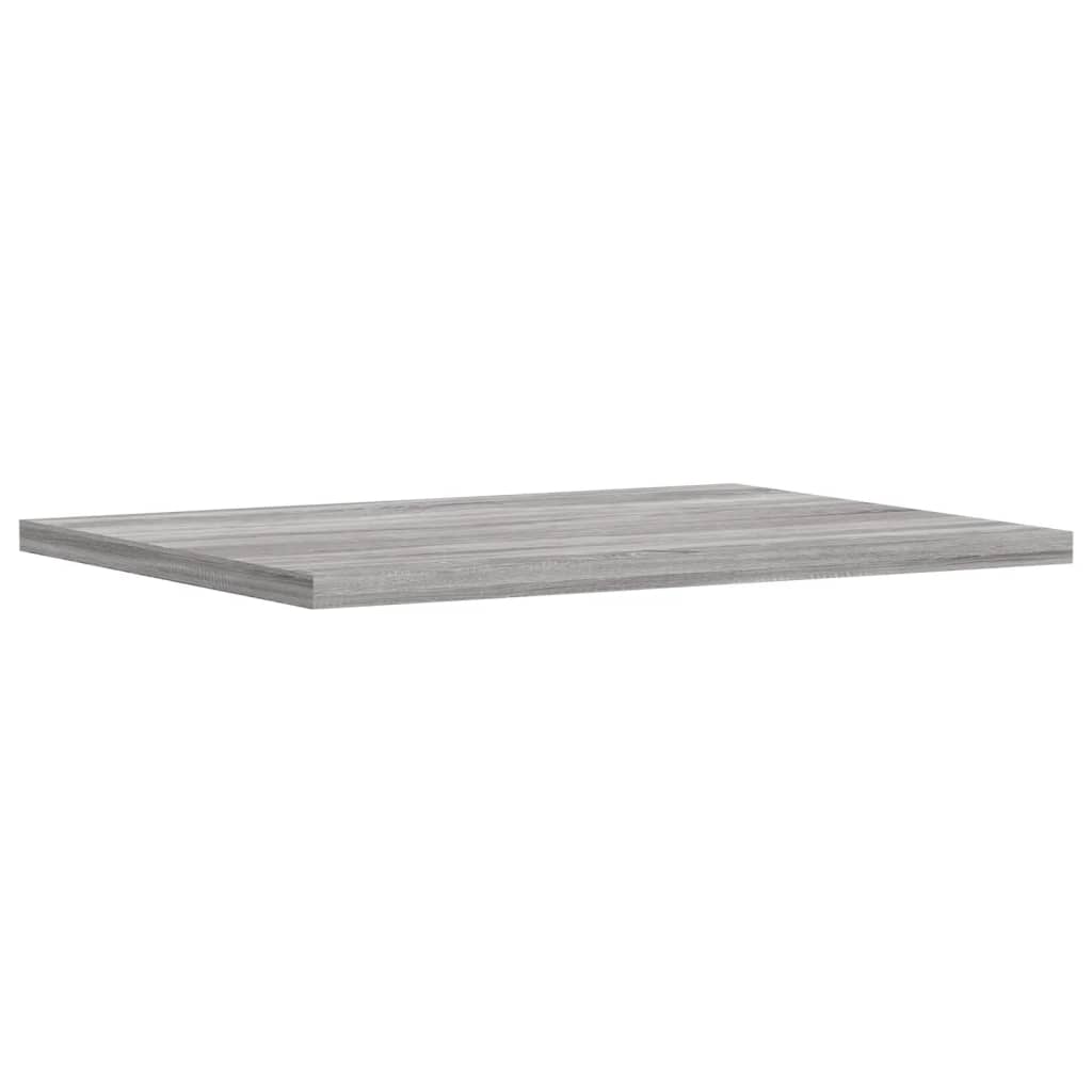 4 db szürke sonoma színű szerelt fa fali polc 40 x 30 x 1,5 cm 4