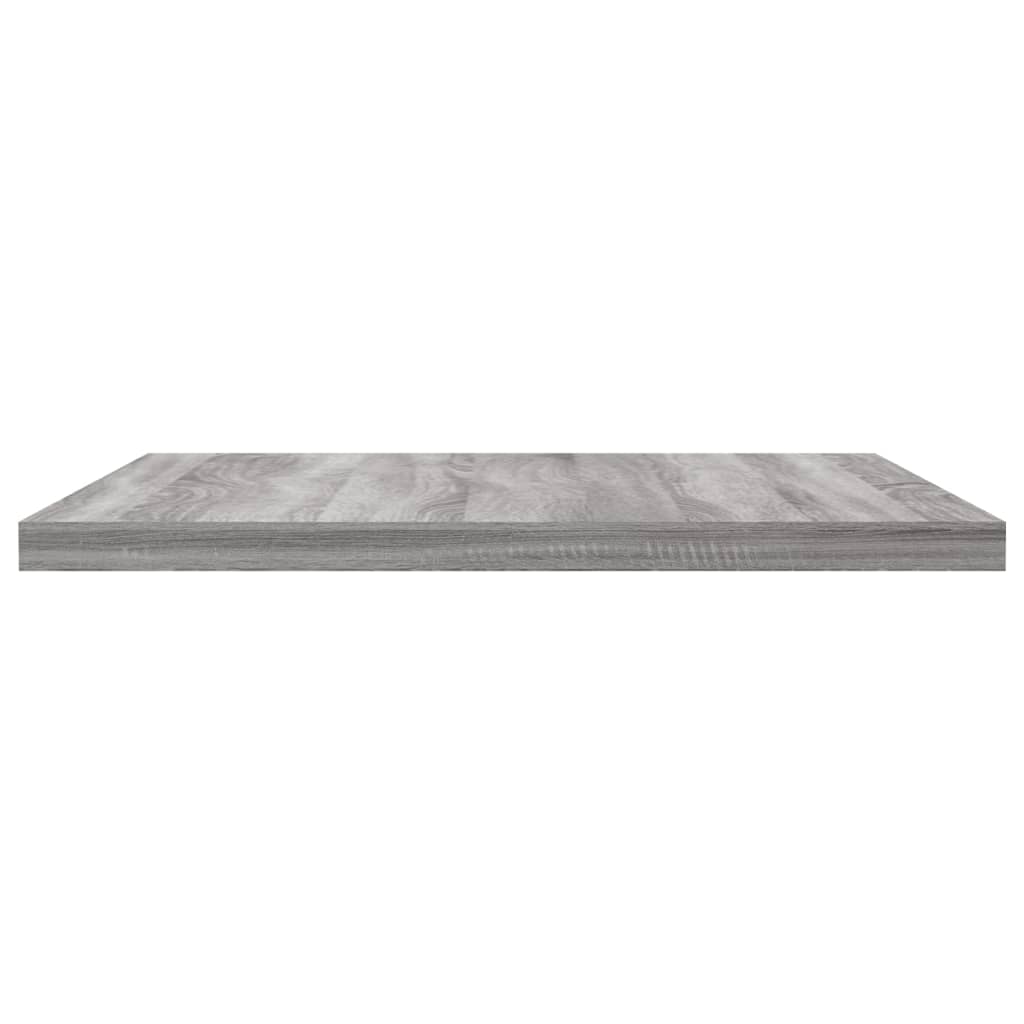 4 db szürke sonoma színű szerelt fa fali polc 40 x 30 x 1,5 cm 5