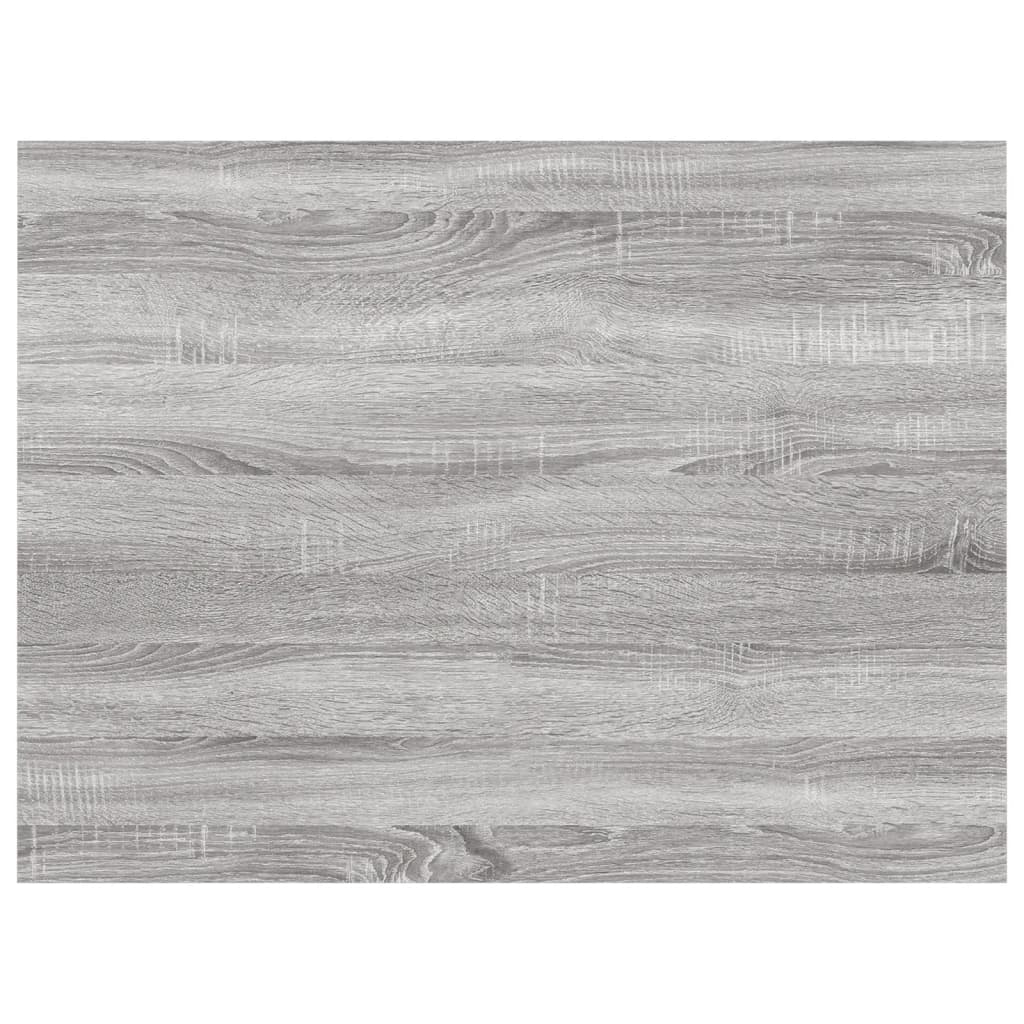 4 db szürke sonoma színű szerelt fa fali polc 40 x 30 x 1,5 cm 6