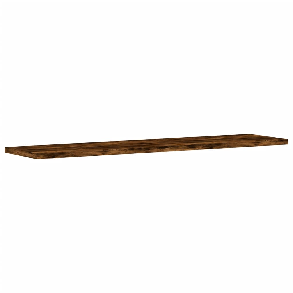 4 db füstös tölgy színű szerelt fa fali polc 80 x 20 x 1,5 cm 2