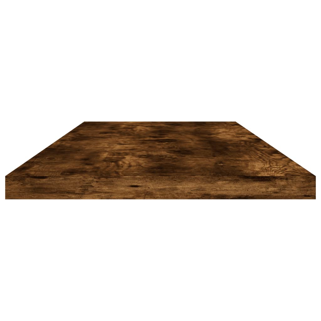 4 db füstös tölgy színű szerelt fa fali polc 80 x 20 x 1,5 cm 5