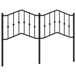 Fekete fém csere fejtámla 150 cm 2