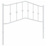 Fehér fém csere fejtámla 107 cm 2