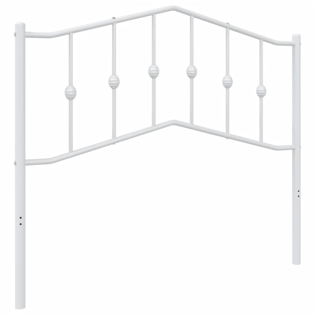 Fehér fém csere fejtámla 107 cm 2