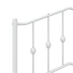Fehér fém csere fejtámla 107 cm 5