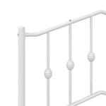 Fehér fém csere fejtámla 135 cm 6