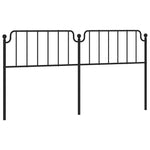 Fekete fém csere fejtámla 193 cm 2