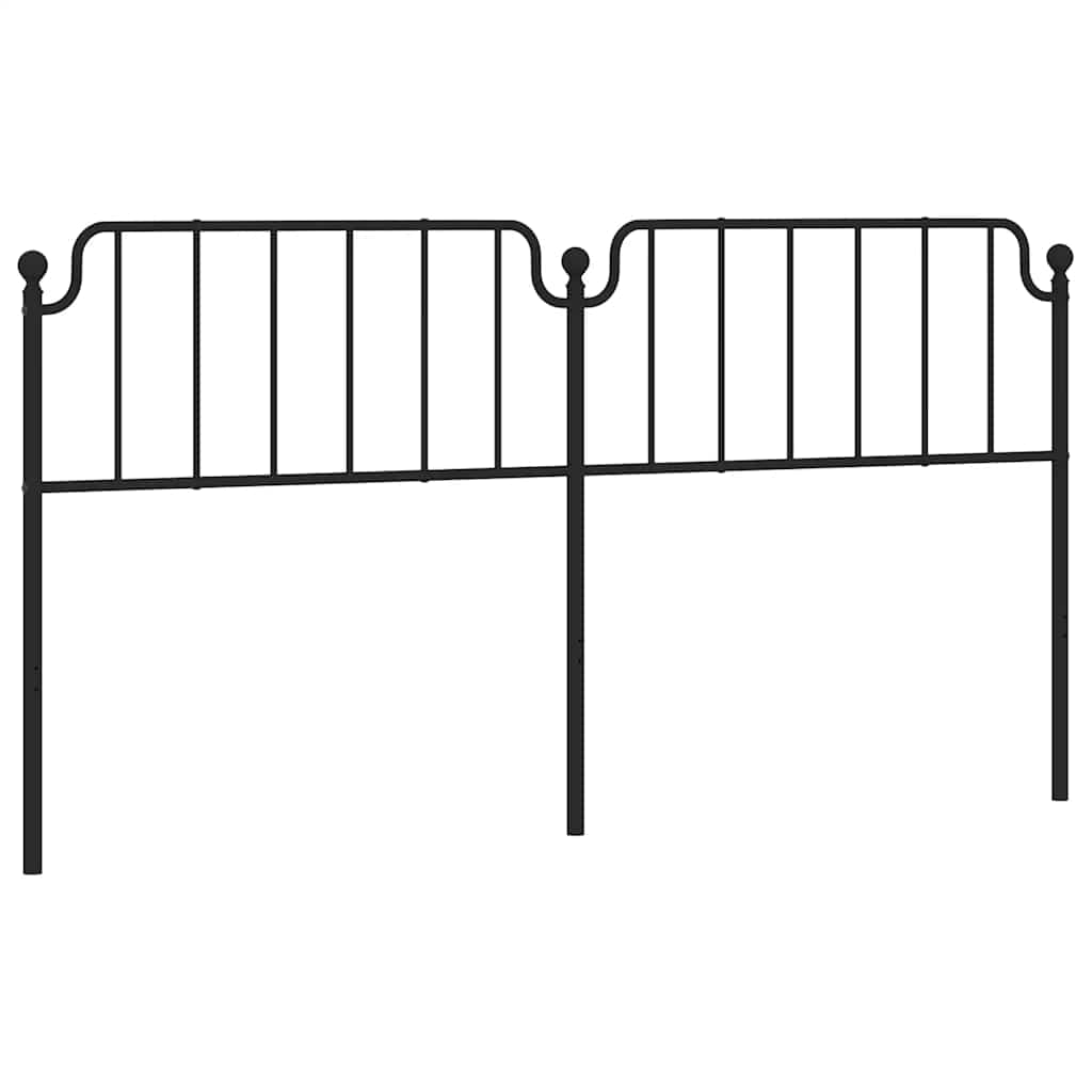 Fekete fém csere fejtámla 193 cm 2