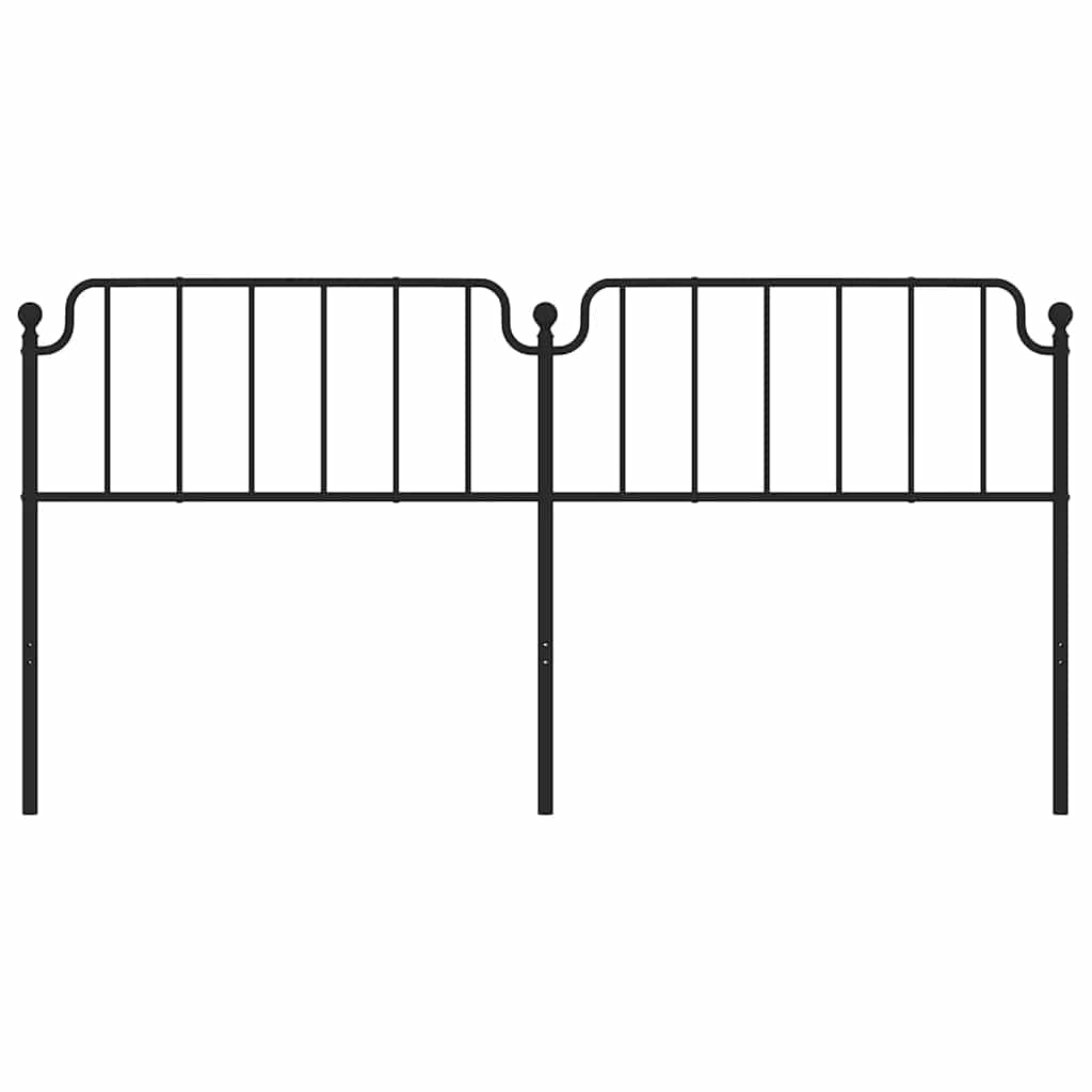 Fekete fém csere fejtámla 193 cm 4