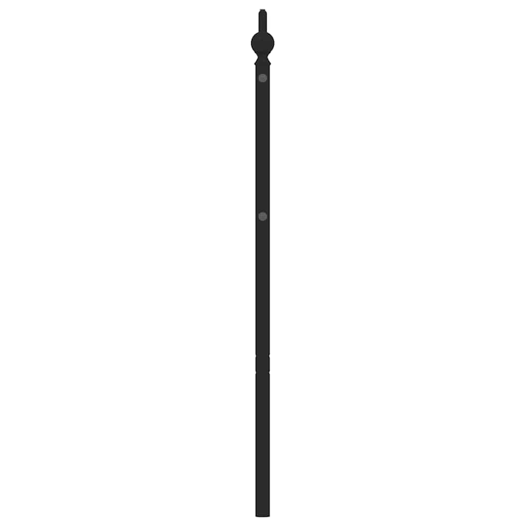 Fekete fém csere fejtámla 193 cm 5