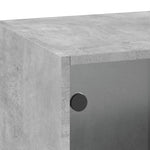 Betonszürke faliszekrény üvegajtókkal 35x37x100 cm 10