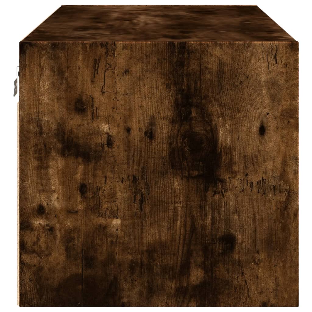 Füstös tölgy színű faliszekrény üvegajtókkal 102 x 37 x 35 cm 7