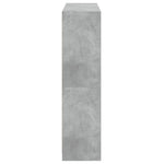 Betonszürke szerelt fa könyvespolc ajtókkal 136 x 37 x 142 cm 8