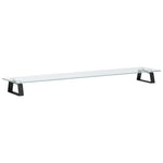 Fekete edzett üveg és fém monitorállvány 100 x 20 x 8 cm 2