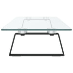 Fekete edzett üveg és fém monitorállvány 100 x 20 x 8 cm 5