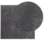 HUARTE antracit rövid szálú puha és mosható szőnyeg 160x160 cm 3