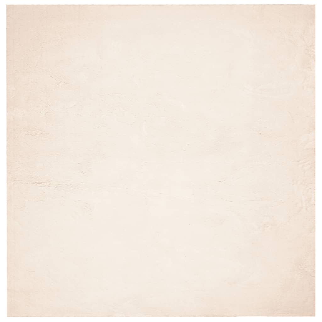 HUARTE bézs rövid szálú puha és mosható szőnyeg 200 x 200 cm 2