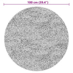 HUARTE bézs rövid szálú puha és mosható szőnyeg Ø 100 cm 10