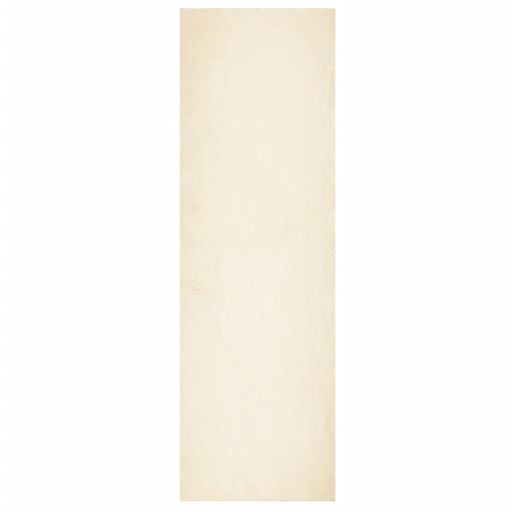 HUARTE krémszínű rövid szálú puha és mosható szőnyeg 80x250 cm 2