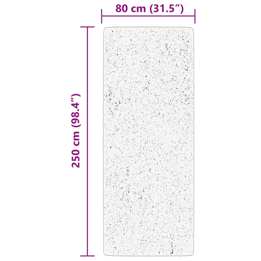 HUARTE krémszínű rövid szálú puha és mosható szőnyeg 80x250 cm 10