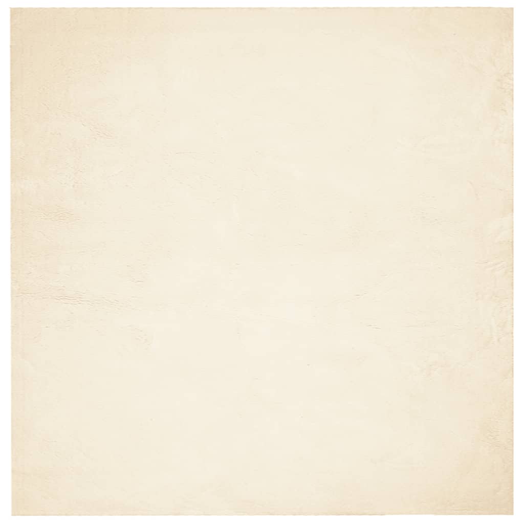 HUARTE krémszínű rövid szálú puha és mosható szőnyeg 200x200 cm 2