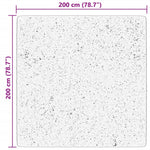 HUARTE krémszínű rövid szálú puha és mosható szőnyeg 200x200 cm 10