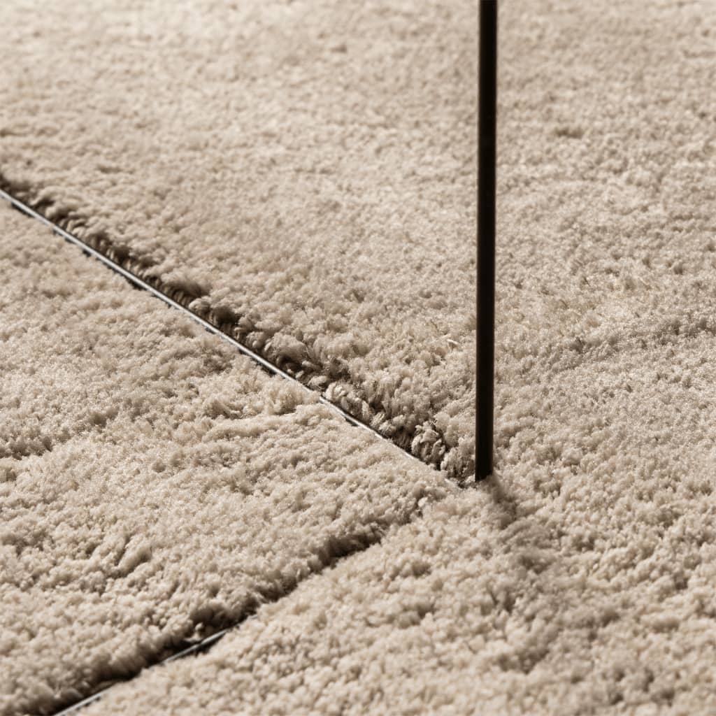HUARTE homokszínű rövid szálú puha és mosható szőnyeg 200x200cm 8