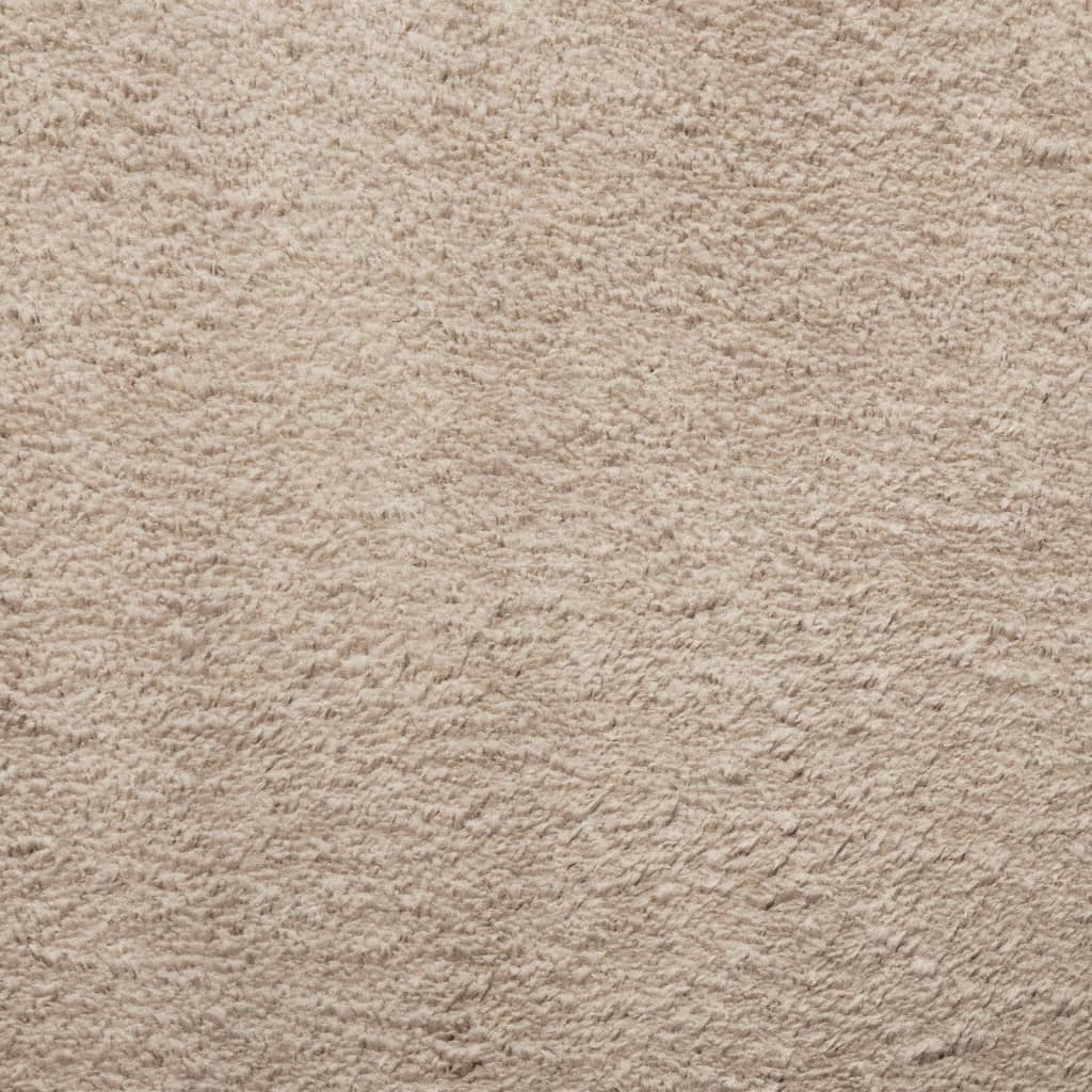 HUARTE homokszínű rövid szálú puha és mosható szőnyeg 200x200cm 9