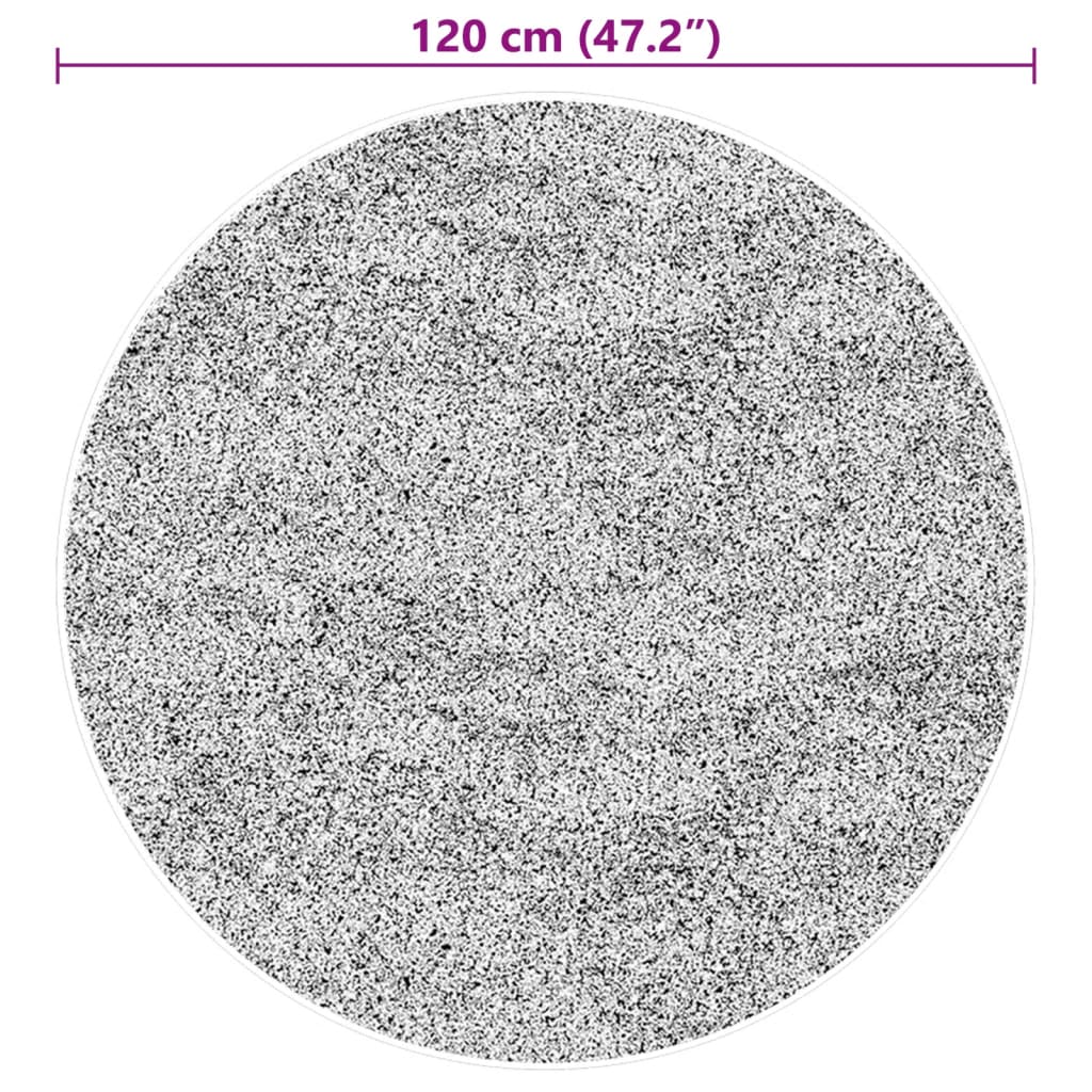 HUARTE erdőzöld rövid szálú puha és mosható szőnyeg Ø 120 cm 10