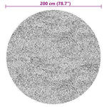 HUARTE erdőzöld rövid szálú puha és mosható szőnyeg Ø 200 cm 10