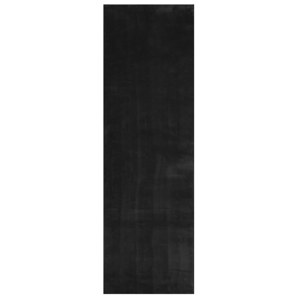 HUARTE fekete rövid szálú puha és mosható szőnyeg 80 x 250 cm 2