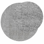 PAMPLONA szürke magas szálú bolyhos modern szőnyeg Ø 80 cm 3