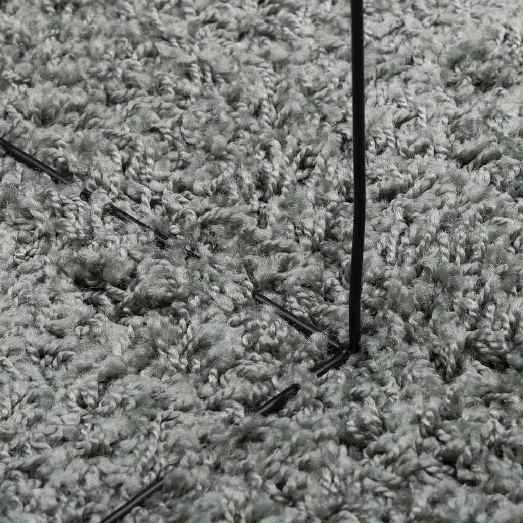 PAMPLONA zöld magas szálú bolyhos modern szőnyeg 80 x 150 cm 8