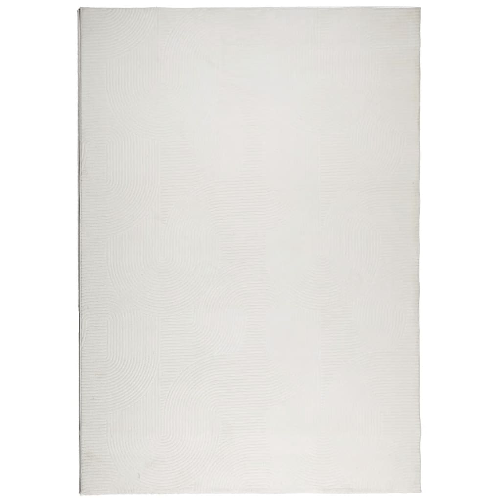 IZA krémszínű rövid szálú skandináv stílusú szőnyeg 160x230 cm 2